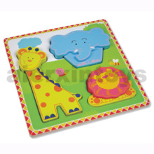 Wooden Zoo Animals Puzzle for Baby (80631-4)